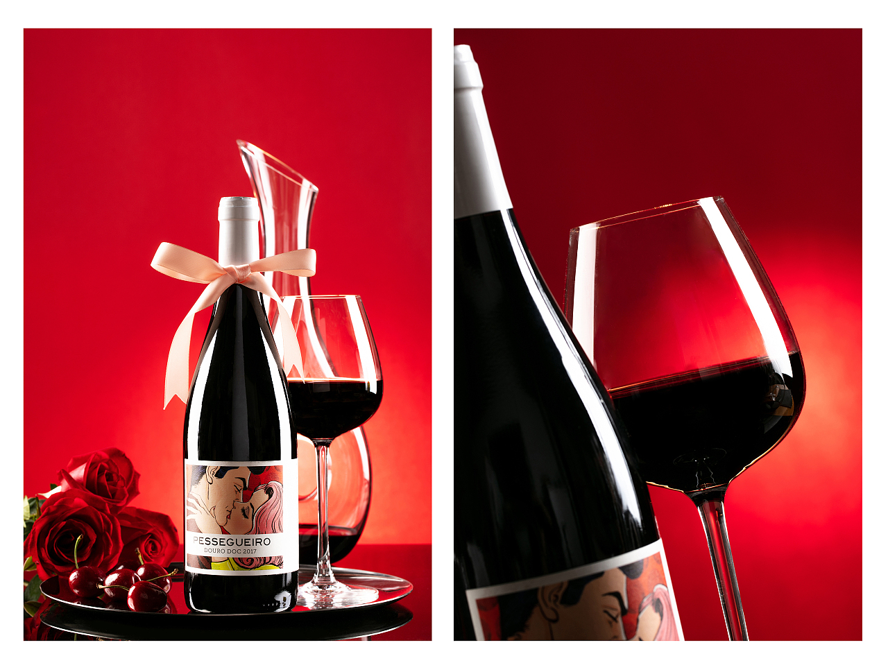 红酒的产品摄影