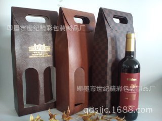 【青岛红酒皮盒,烟台高档皮质皮盒,潍坊葡萄酒盒,西安红酒皮盒】价格,厂家,图片,纸盒,即墨市世纪精彩包装制品厂-