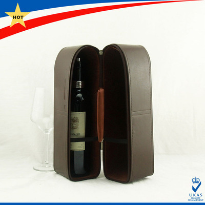 【双支红酒袋 可加印LOGO PU红酒盒 客制化 广东深圳龙岗】价格,厂家,图片,酒类包装,深圳市英博桑工艺礼品-