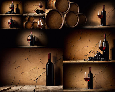 红葡萄酒与橡木桶 光影间的醇厚艺术